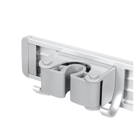 ที่เก็บอุปกรณ์ทำความสะอาดแบบติดผนัง 2 หัว 3 ตะขอ ACCO SLIDE สีเทา_3