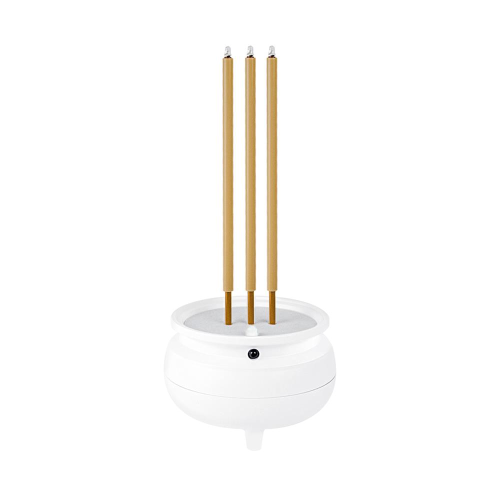 ธูปไฟฟ้า LED 3 ดอก CLAIRE 0.3 วัตต์ WARM WHITE 22 ซม. สีขาว