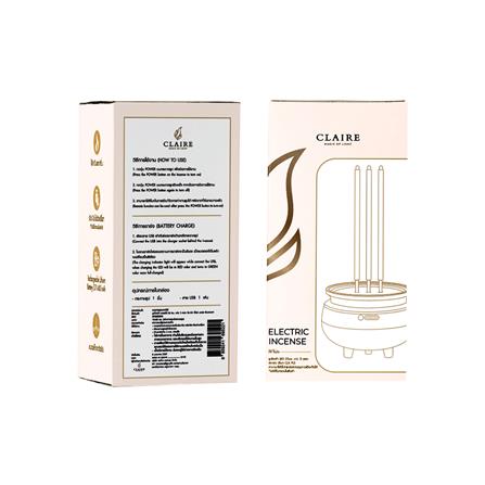 ธูปไฟฟ้า LED 3 ดอก CLAIRE 0.3 วัตต์ WARM WHITE 22 ซม. สีขาว_3