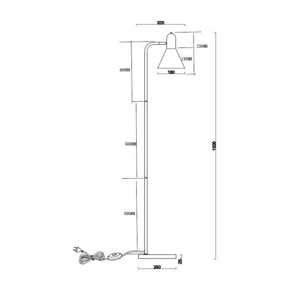 ไฟตั้งพื้น CARINI F230716 สีขาว/ลายไม้ 1 หัว