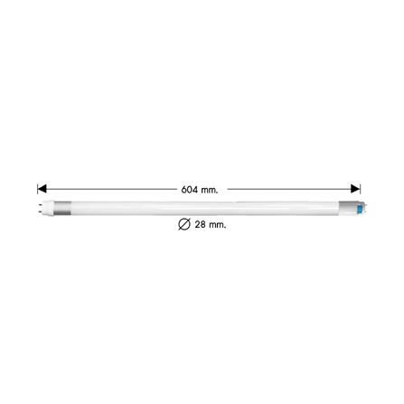 หลอด LED สั้น RACER T8 TUBE HIGH LUMEN PREMIUM SAFE PLUS 10 วัตต์ DAYLIGHT G13_5