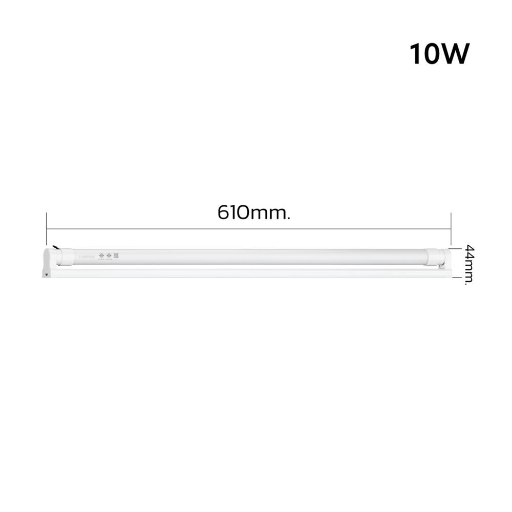 ชุดรางนีออน LED LAMPTAN T8 SET COLOUR LYN-GUARD 10 วัตต์ DAYLIGHT/COOL WHITE/WARM WHITE