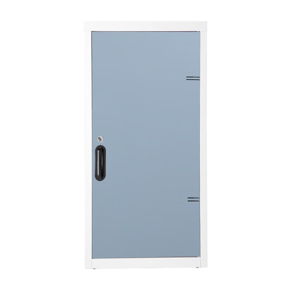 ตู้เหล็กบานเปิดทึบ KIOSK UDB-1 สีขาว/เทาอ่อน