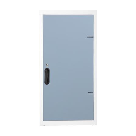 ตู้เหล็กบานเปิดทึบ KIOSK UDB-1 สีขาว/เทาอ่อน_0