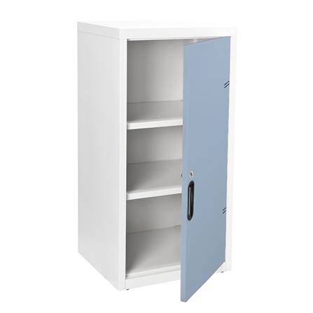 ตู้เหล็กบานเปิดทึบ KIOSK UDB-1 สีขาว/เทาอ่อน_2