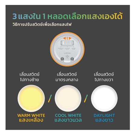 หลอด LED LAMPTAN MR16/PAR 7 วัตต์ DAYLIGHT/COOL WHITE/WARM WHITE_6