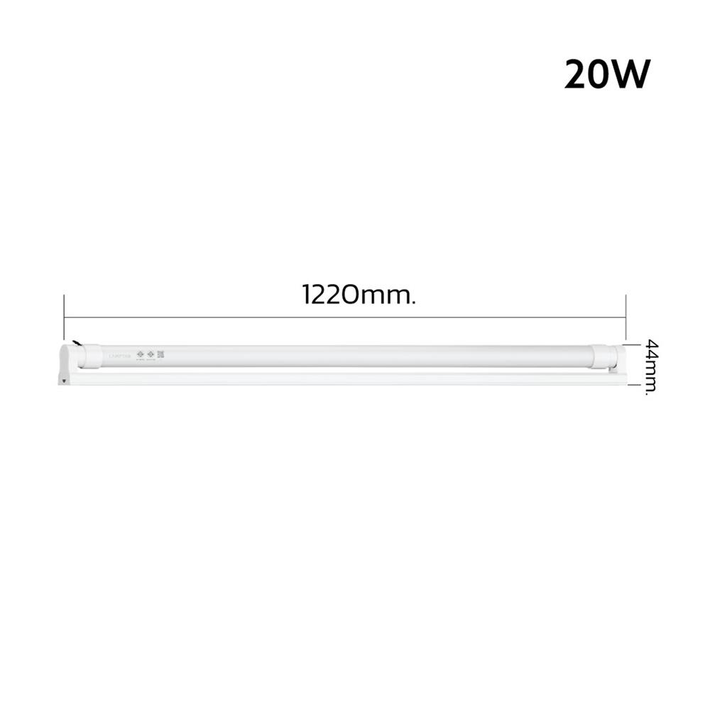 ชุดรางนีออน LED LAMPTAN T8 SET COLOUR LYN-GUARD 20 วัตต์ DAYLIGHT/COOL WHITE/WARM WHITE