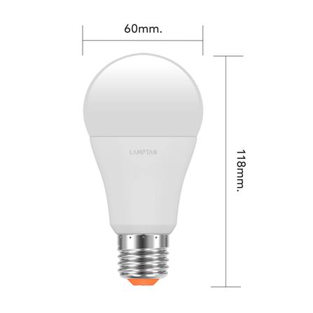 หลอด LED LAMPTAN A60 BRIGHT 13 วัตต์ COOL WHITE E27_4