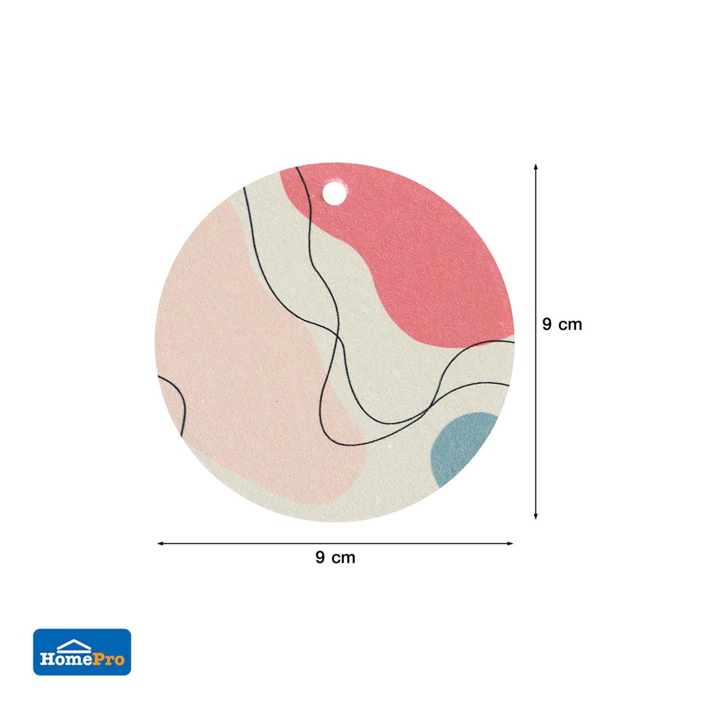 ฟองน้ำเยื่อไม้กลม ACCO MINIMAL 9x9 ซม. แพ็ก 3 ชิ้น