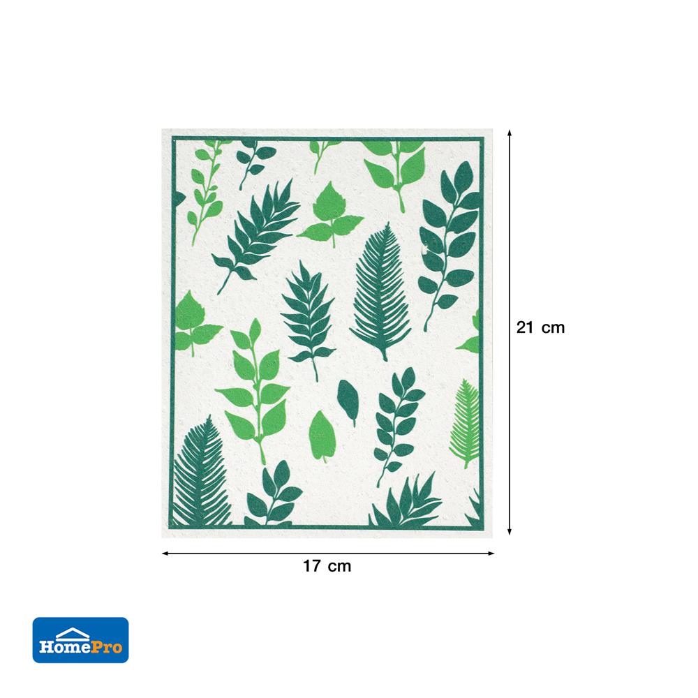 ฟองน้ำเยื่อไม้เหลี่ยม ACCO NATURAL 17x21ซม. แพ็ก 3 ชิ้น