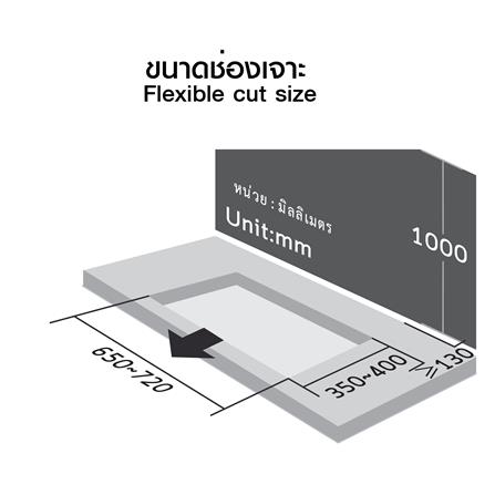เตาฝังแก๊ส LUCKY FLAME LBS-972 76 ซม._6