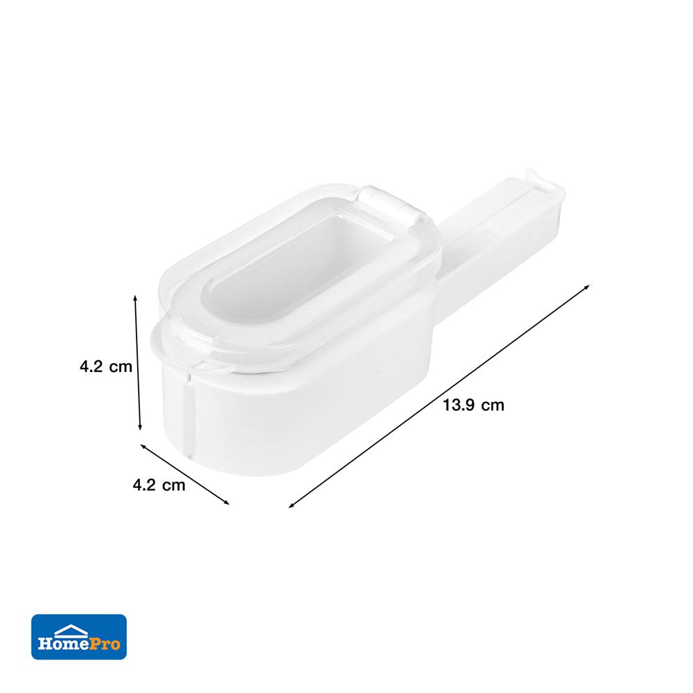 คลิปหนีบถุงน้ำยา ACCO 13.9x4.2x4.2 ซม. สีขาว แพ็ก 2 ชิ้น