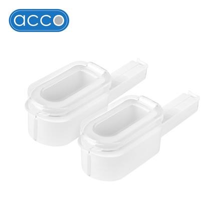 คลิปหนีบถุงน้ำยา ACCO 13.9x4.2x4.2 ซม. สีขาว แพ็ก 2 ชิ้น_0