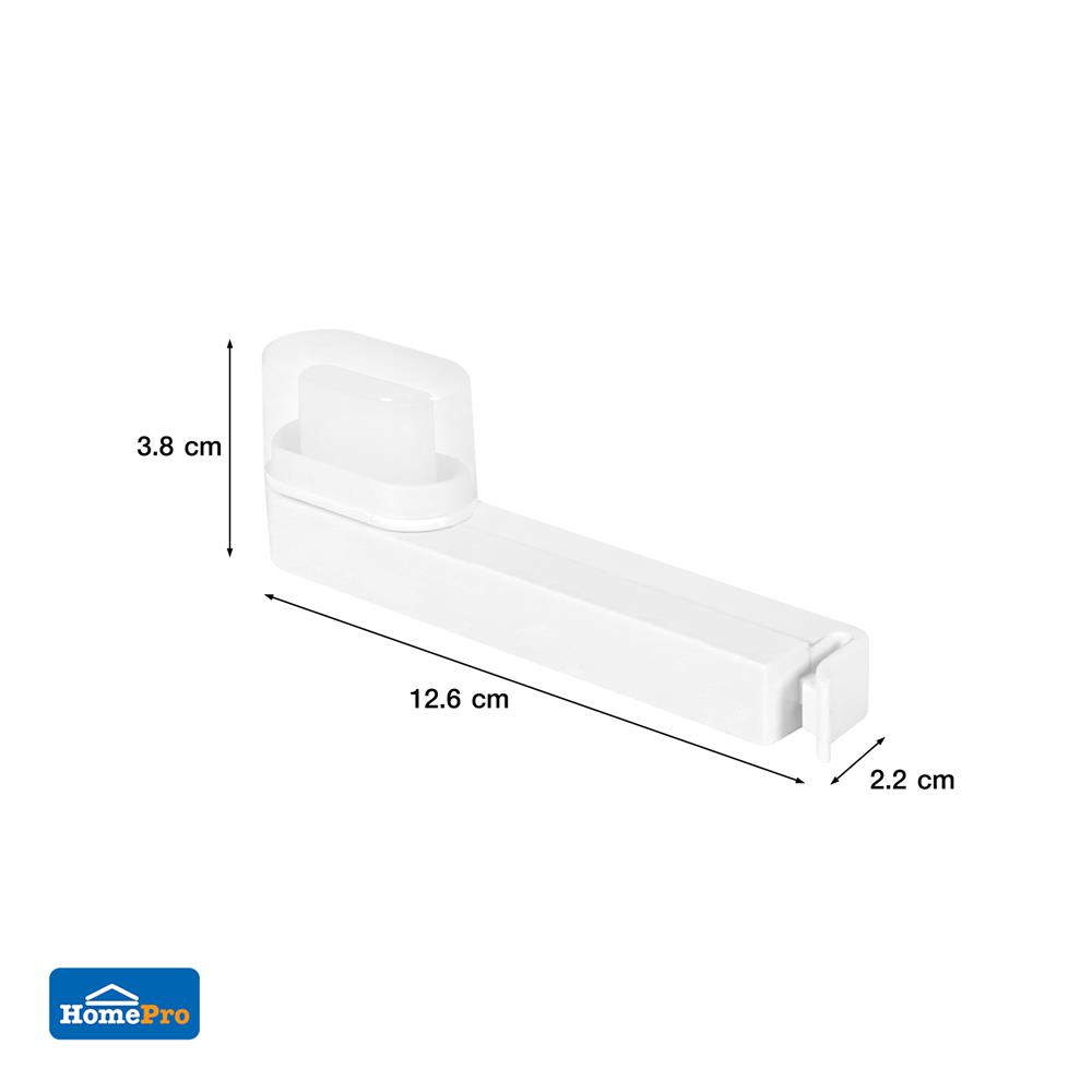 คลิปหนีบถุงน้ำยา ACCO 12.6x3.8x2.2 ซม. สีขาว แพ็ก 2 ชิ้น