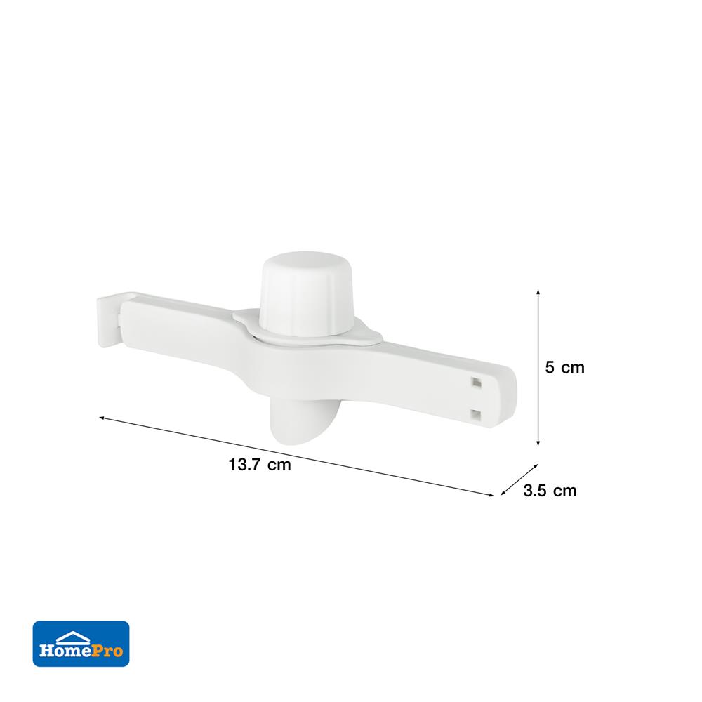 คลิปหนีบถุงน้ำยา ACCO 13.7x3.5x5 ซม. สีขาว แพ็ก 2 ชิ้น