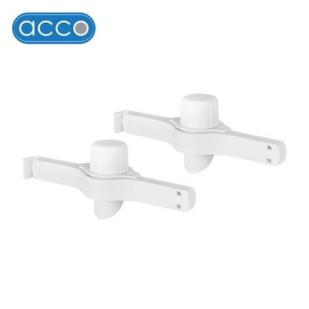 คลิปหนีบถุงน้ำยา ACCO 13.7x3.5x5 ซม. สีขาว แพ็ก 2 ชิ้น_0