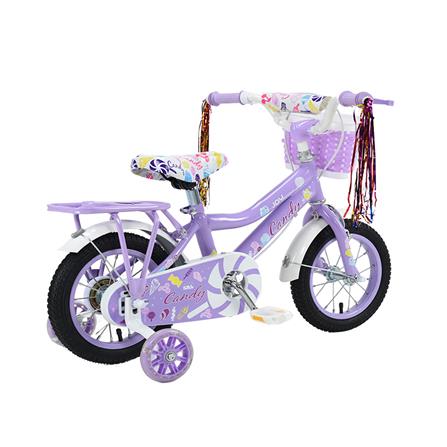 จักรยานเด็ก 12 นิ้ว JOY BICYCLE CANDY สีม่วง_3