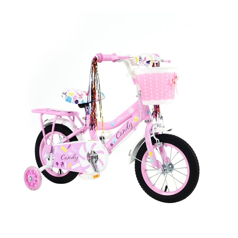 จักรยานเด็ก 12 นิ้ว JOY BICYCLE CANDY สีชมพู
