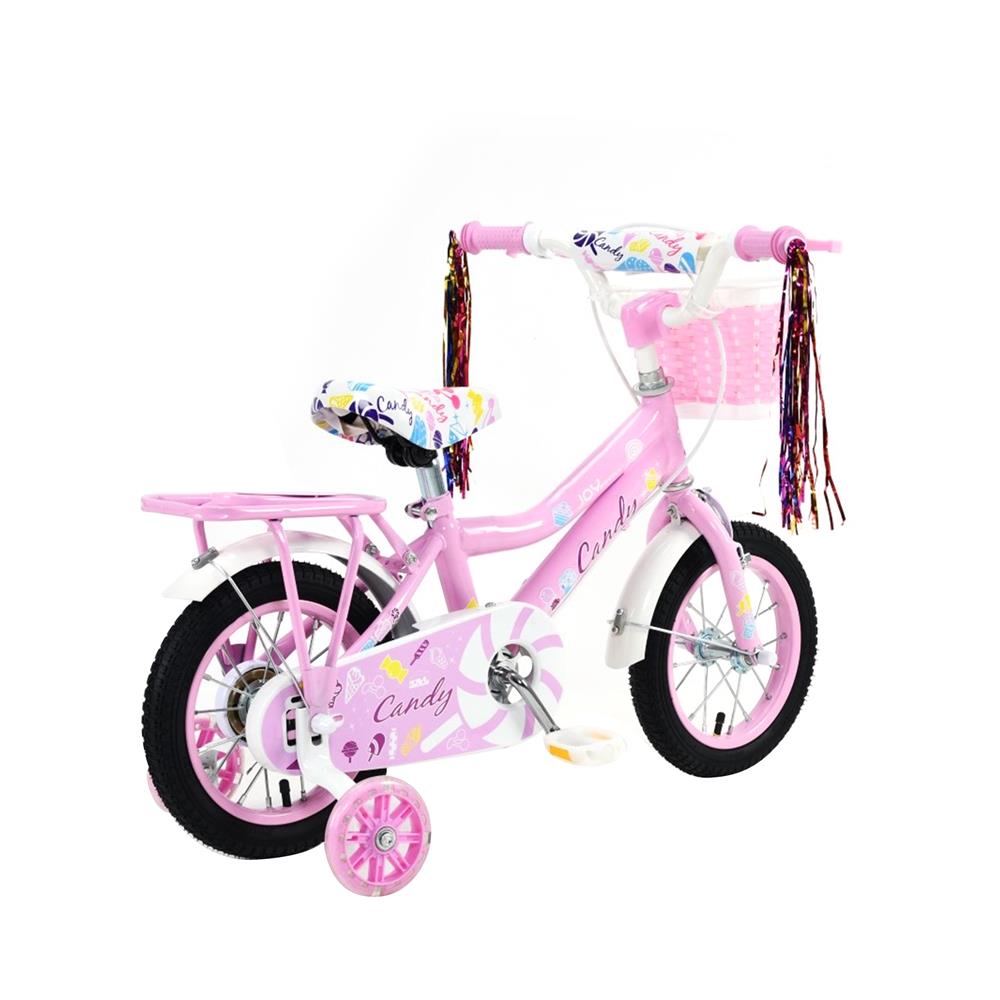 จักรยานเด็ก 12 นิ้ว JOY BICYCLE CANDY สีชมพู