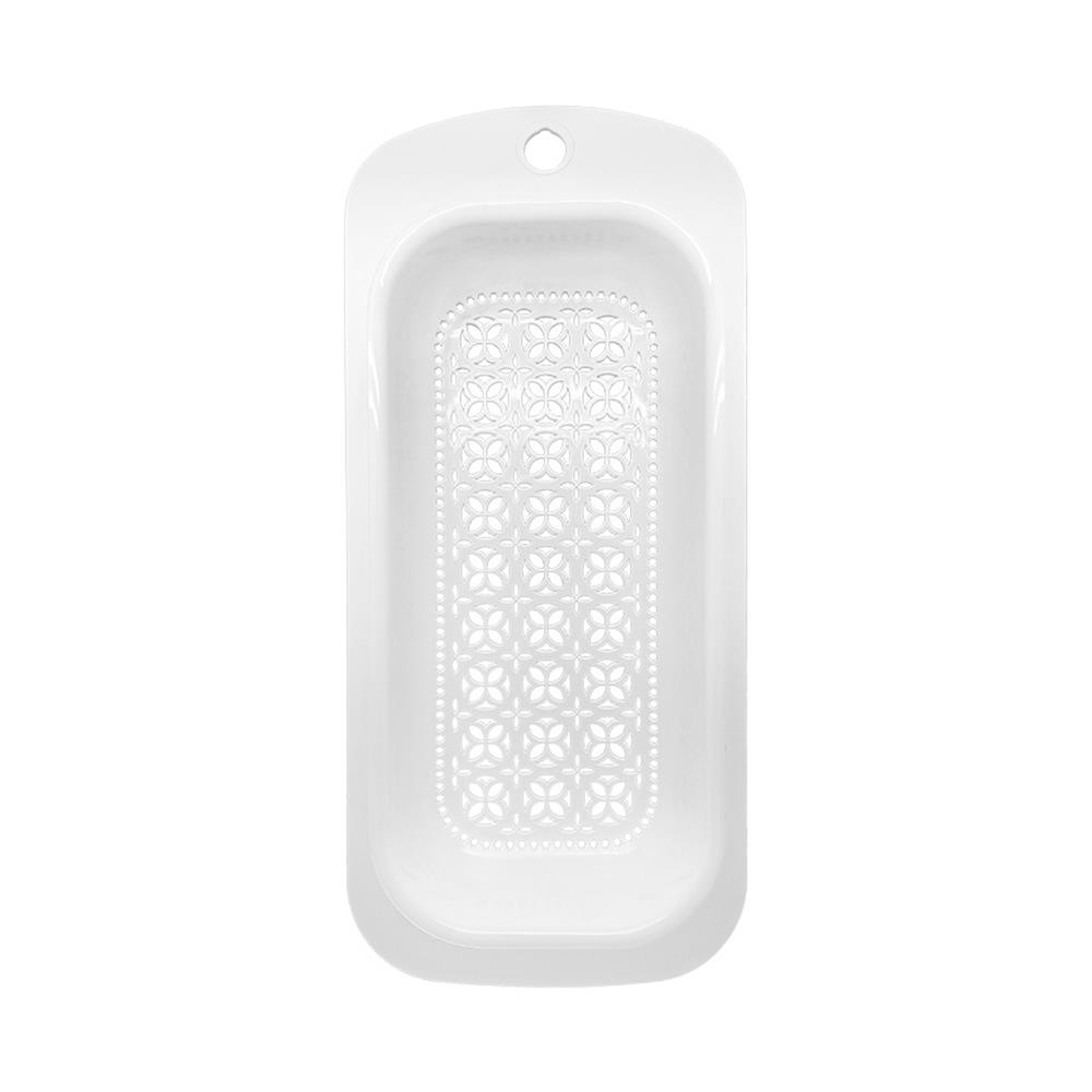 ตะกร้าล้างผักพาดซิงค์ KECH สีขาว