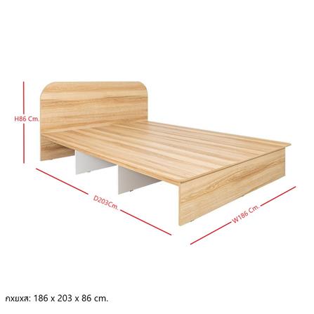 เตียง 6 ฟุต KONCEPT EMBRACE 19225466 สีลินด์เบิร์ก/ขาว_5