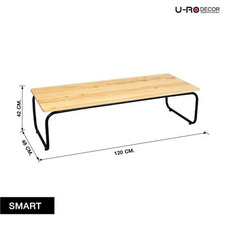 โต๊ะกลาง U-RODECOR SMART 000002077 สีโอ๊คอ่อน_6