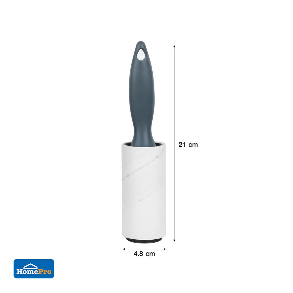 ลูกกลิ้งขจัดฝุ่นด้ามสั้น ACCO C-NAMI 60 แผ่น ด้ามสีเทา