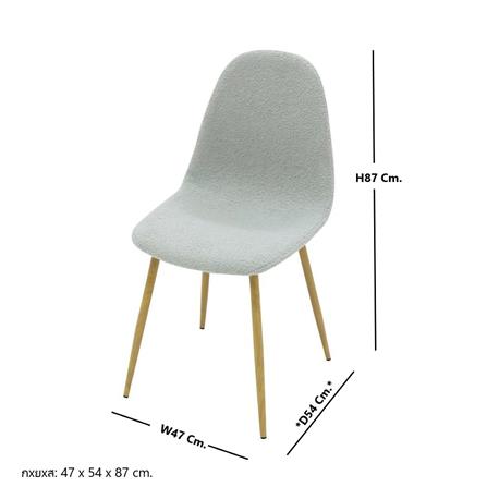 เก้าอี้ห้องอาหาร KONCEPT JERIC 19224302 สีเทา_8