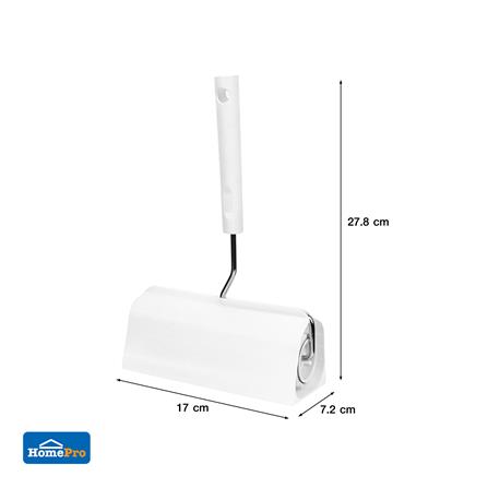 ลูกกลิ้งขจัดฝุ่นด้ามสั้น 17 ซม. ACCO NAMI 60 แผ่น สีขาว_6