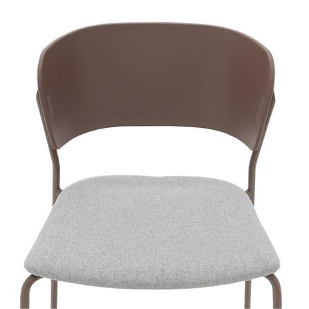 เก้าอี้ห้องอาหาร KONCEPT LAVILL 19224059 สีเทา/น้ำตาล_3