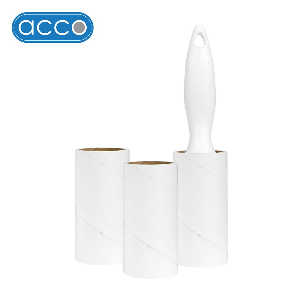 ลูกกลิ้งขจัดฝุ่นด้ามสั้นพร้อมอะไหล่กระดาษกาว 60 แผ่น 2 ม้วน ACCO NAMI_1