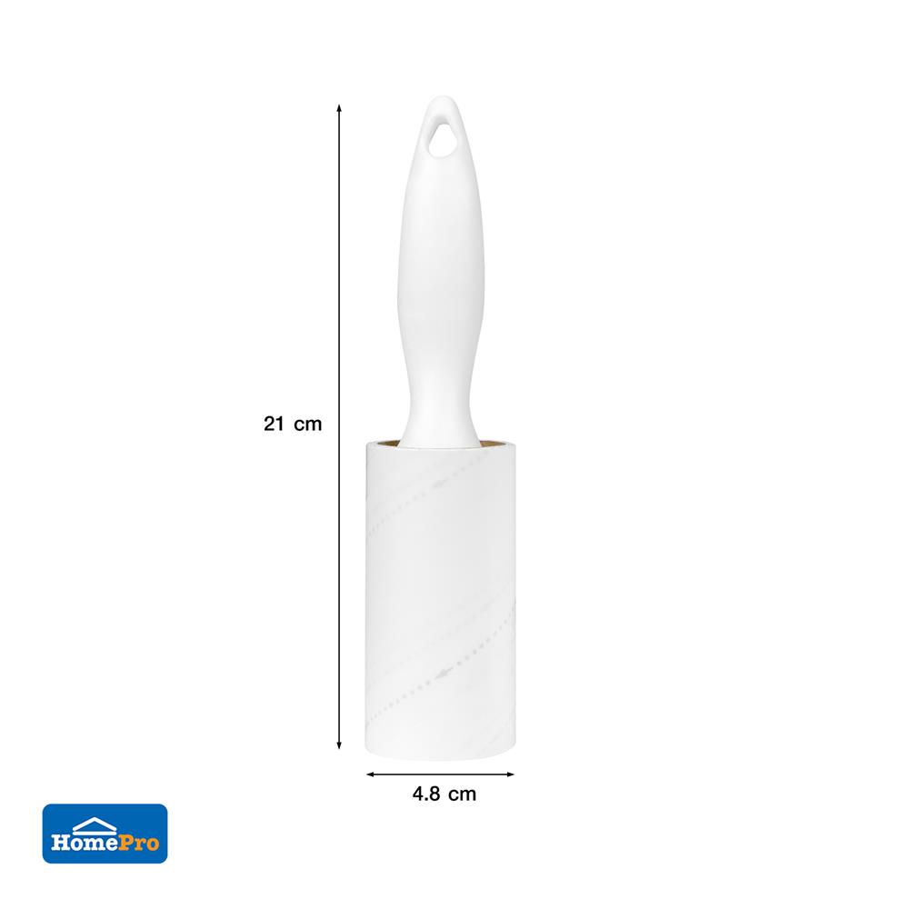 ลูกกลิ้งขจัดฝุ่นด้ามสั้นพร้อมอะไหล่กระดาษกาว 60 แผ่น 2 ม้วน ACCO NAMI