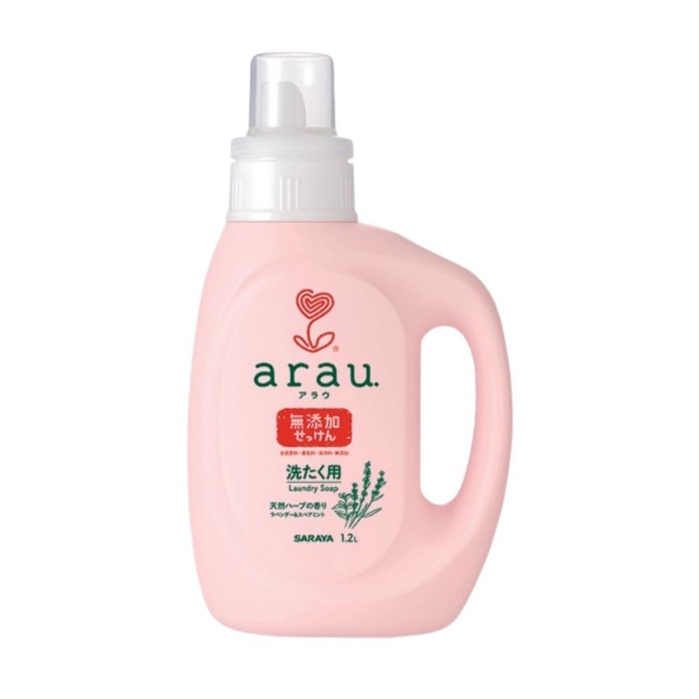 น้ำยาซักผ้าออร์แกนิก ARAU 1.2 ลิตร กลิ่นลาเวนเดอร์และสเปียร์มินท์