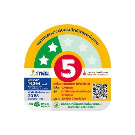 แอร์ผนัง CARRIER 42TVAB024BI 20400 บีทียู อินเวอร์เตอร์_5