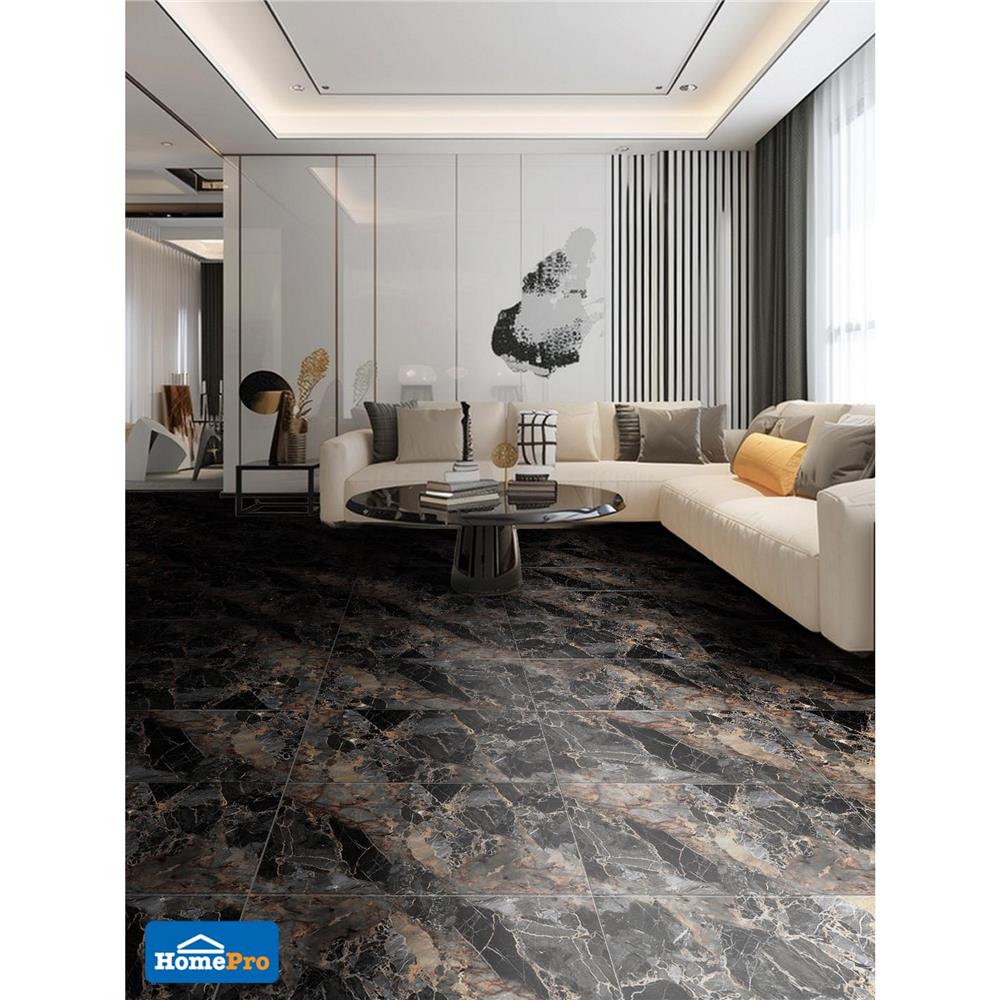 กระเบื้องพื้นพอร์ซเลน 60x120 ซม. MAxIMUS กราเชียส เกร์ย แบล็ค A 1.44 ตร.ม.