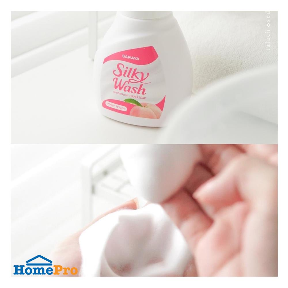 โฟมล้างมือ SILKY WASH 300 มล. PINKY PEACH