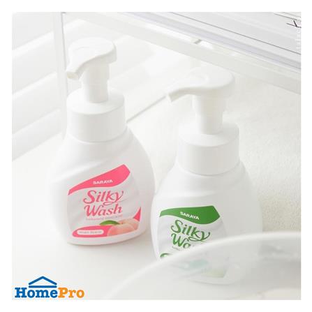 โฟมล้างมือ SILKY WASH 300 มล. PINKY PEACH_3