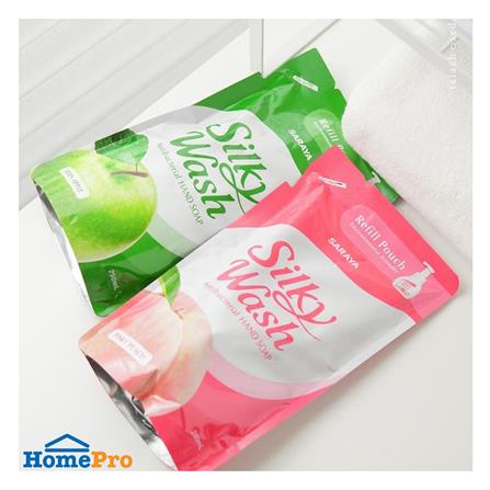 รีฟิลโฟมล้างมือ SILKY WASH 290 มล. PINKY PEACH_2