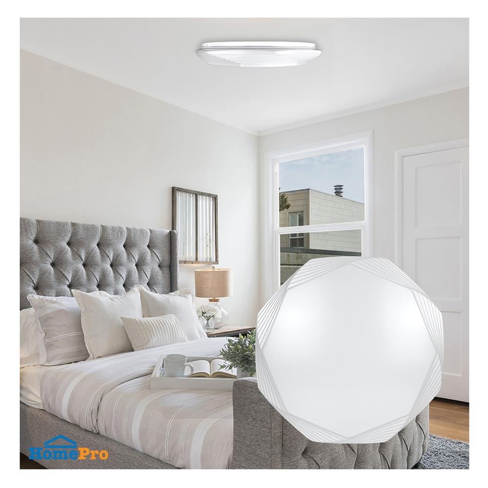 ไฟเพดาน LED LUMAX 03-A1565 19 นิ้ว 60 วัตต์ DAYLIGHT/COOL WHITE/WARM WHITE สีขาว
