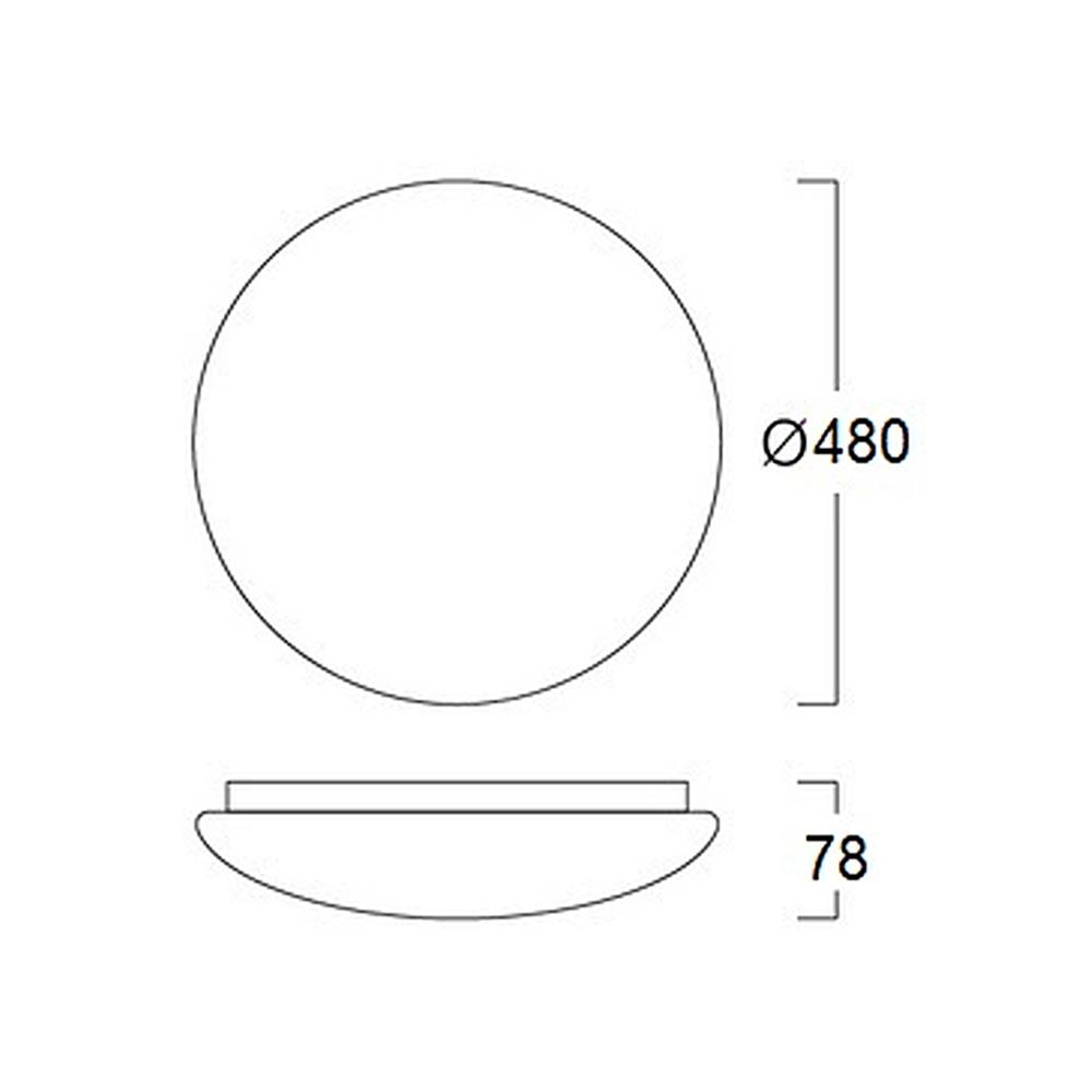 ไฟเพดาน LED LUMAX 03-A1565 19 นิ้ว 60 วัตต์ DAYLIGHT/COOL WHITE/WARM WHITE สีขาว