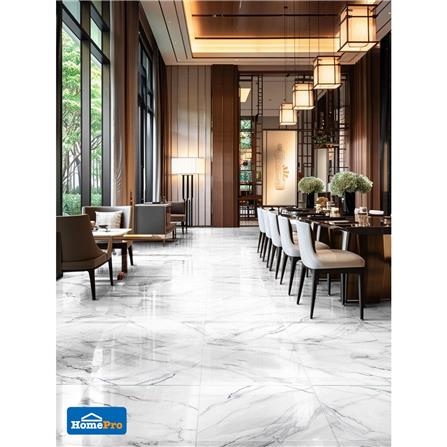 กระเบื้องพื้นพอร์ซเลน 60x60 ซม. TARA เวอร์นิส ขาว A 1.44 ตร.ม._4