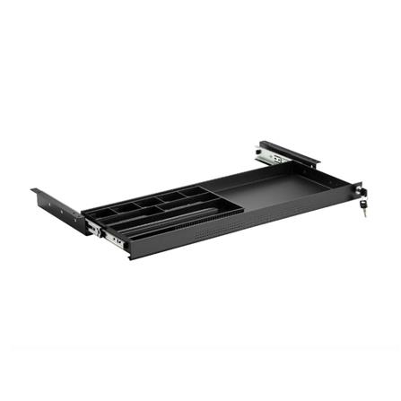 ลิ้นชักใต้โต๊ะแบบหนีบ ERGOTREND TIDY ULTRA-SLIM สีดำ