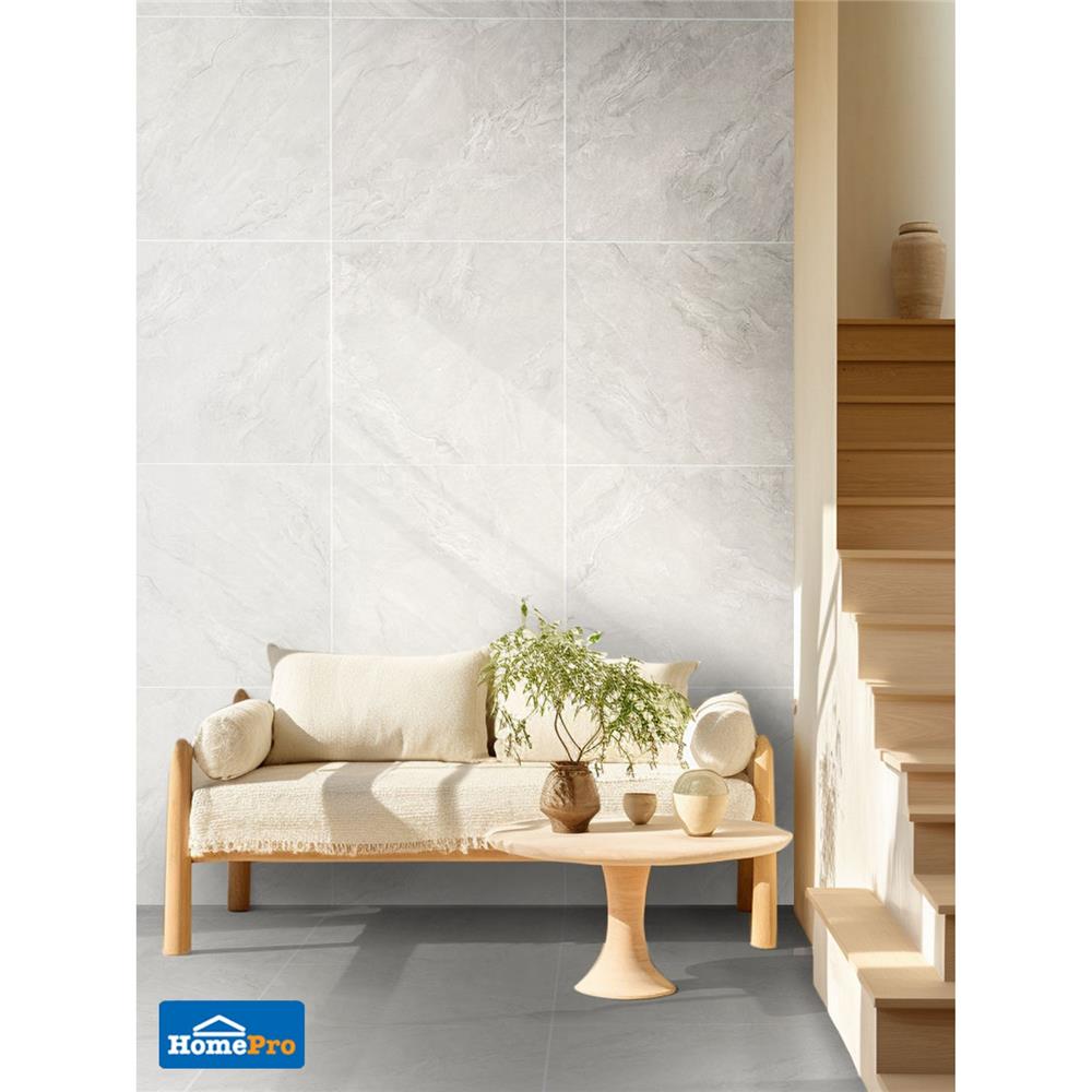 กระเบื้องพื้นพอร์ซเลน 60x60 ซม. TARA คาลิน่า เทา A 1.44 ตร.ม.