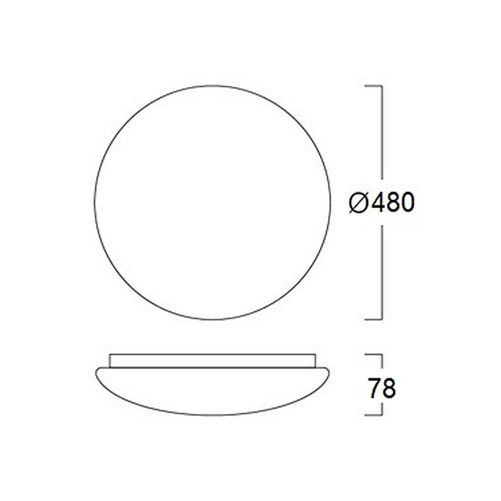 ไฟเพดาน LED LUMAX 03-A1570 19 นิ้ว 60 วัตต์ DAYLIGHT/COOL WHITE/WARM WHITE สีขาว