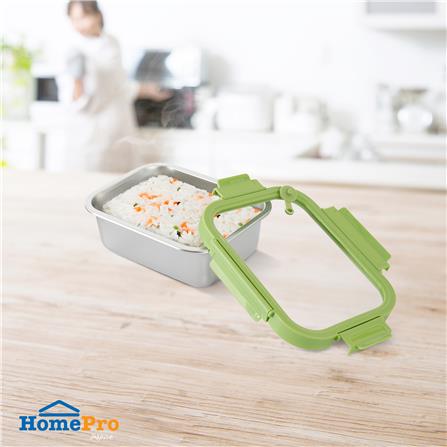 กล่องอาหารสเตนเลส KECH SHINEE 1.25 ลิตร สีเขียว_4