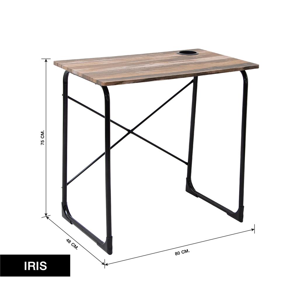 โต๊ะทำงาน U-RODECOR IRIS 000002028 80 ซม. สีวินเทจโอ๊ค