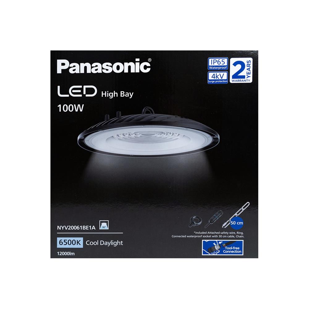 โคมไฮเบย์ LED PANASONIC NYV20063BE1A 100 วัตต์ DAYLIGHT สีดำ