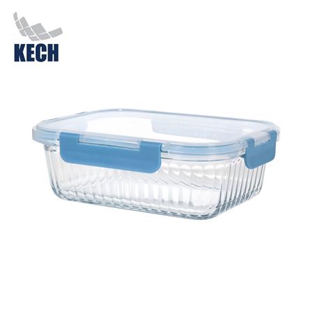 กล่องอาหารแก้ว KECH FROSTY 1.05 ลิตร สีฟ้า_0