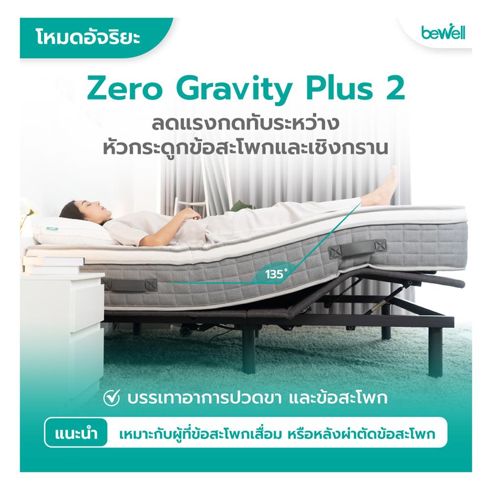 โครงเตียงปรับระดับ 6 ฟุต BEWELL ADJUSTABLE BED AB-01