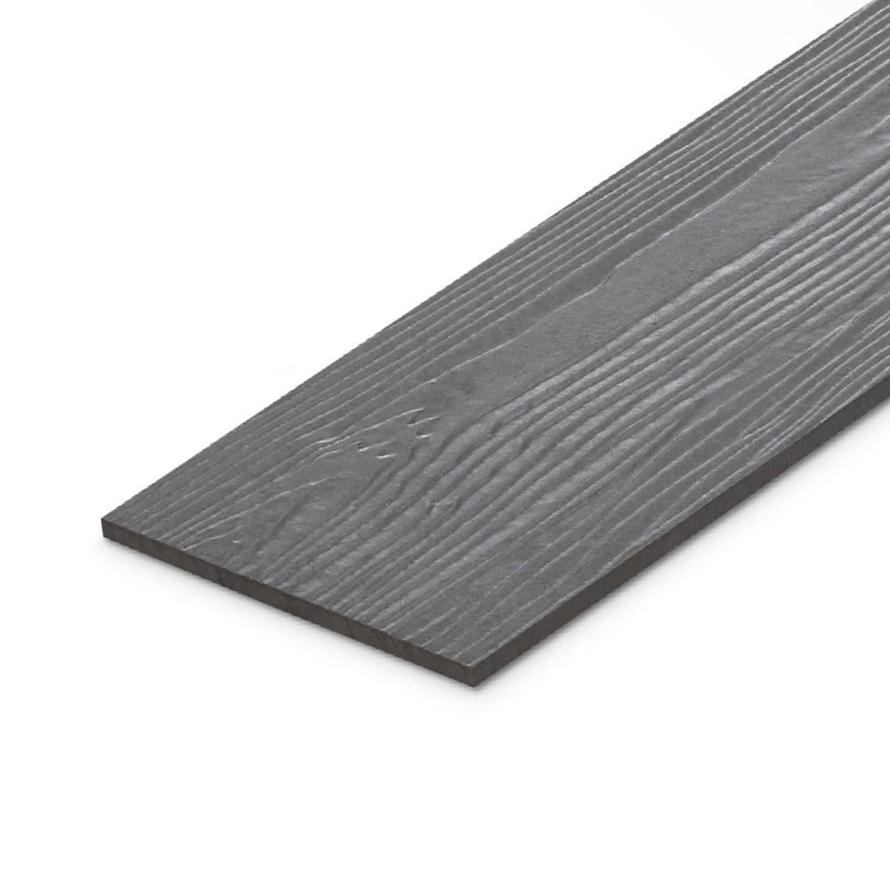 ไม้ฝา SHERA ขอบตรง ลายสัก 15X300X0.8 ซม. สีมิดไนท์ เกรย์